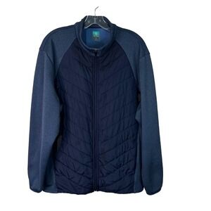 Pro‎ Tour Men's Puffer Jacket - Blue Sensorwarm Full Zip Fleece Size L